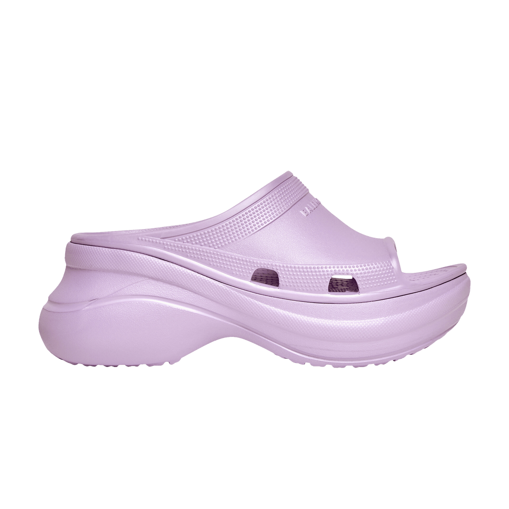 Сандалии Crocs x Balenciaga Wmns Pool Slide Sandal 'Light Purple'