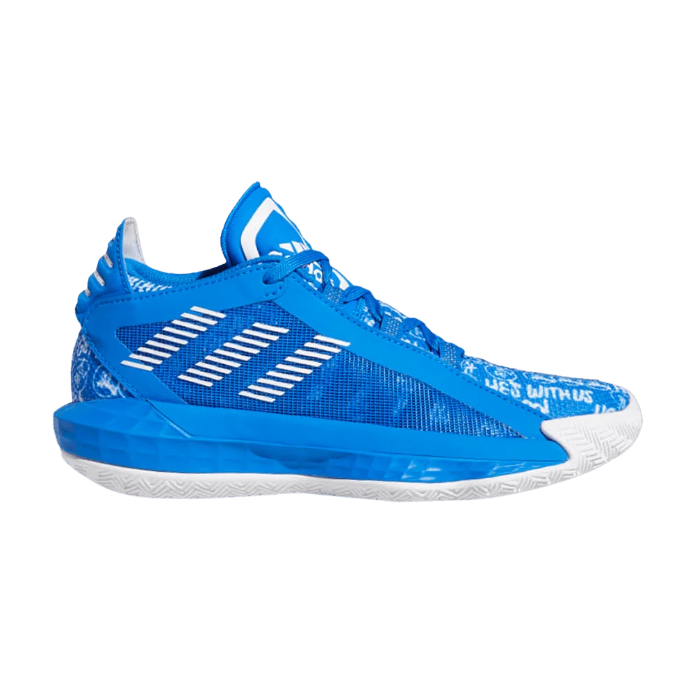 Кроссовки Adidas Dame 6 J 'Glow Blue'