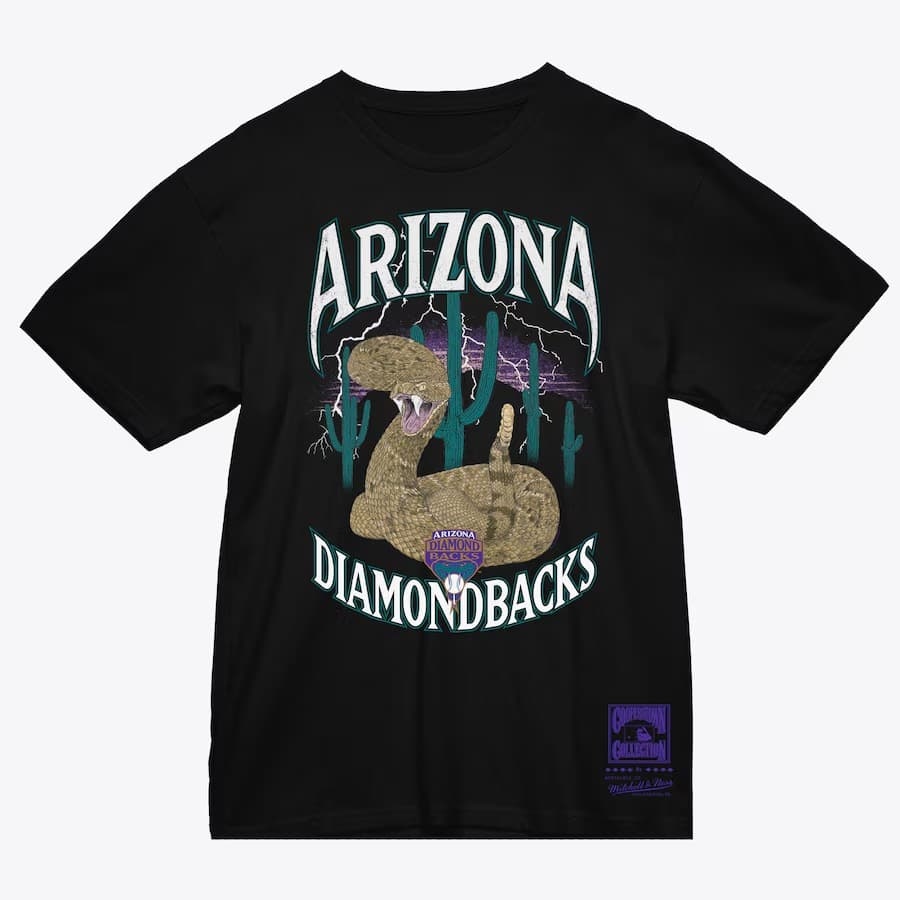 Футболка Mitchell & Ness Black Arizona Diamondbacks Classic T-Shirt