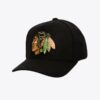 Mitchell-Ness-Black-Chicago-Blackhawks-Kicking-Wool-Pro-Adjustable-Hat-100x100