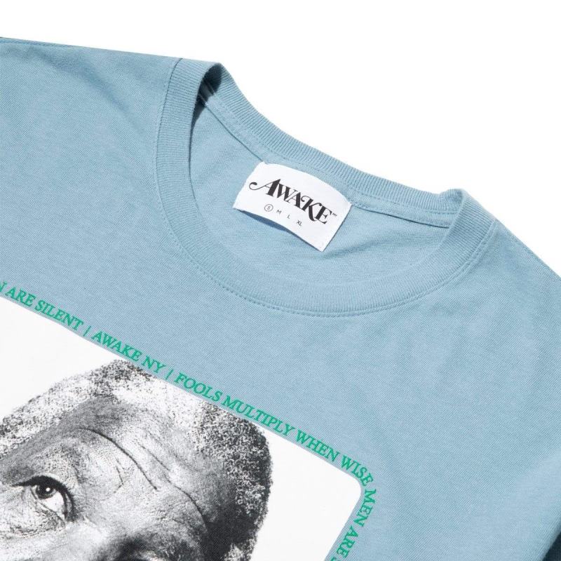 Футболка Awake Mandela Tee Washed Blue