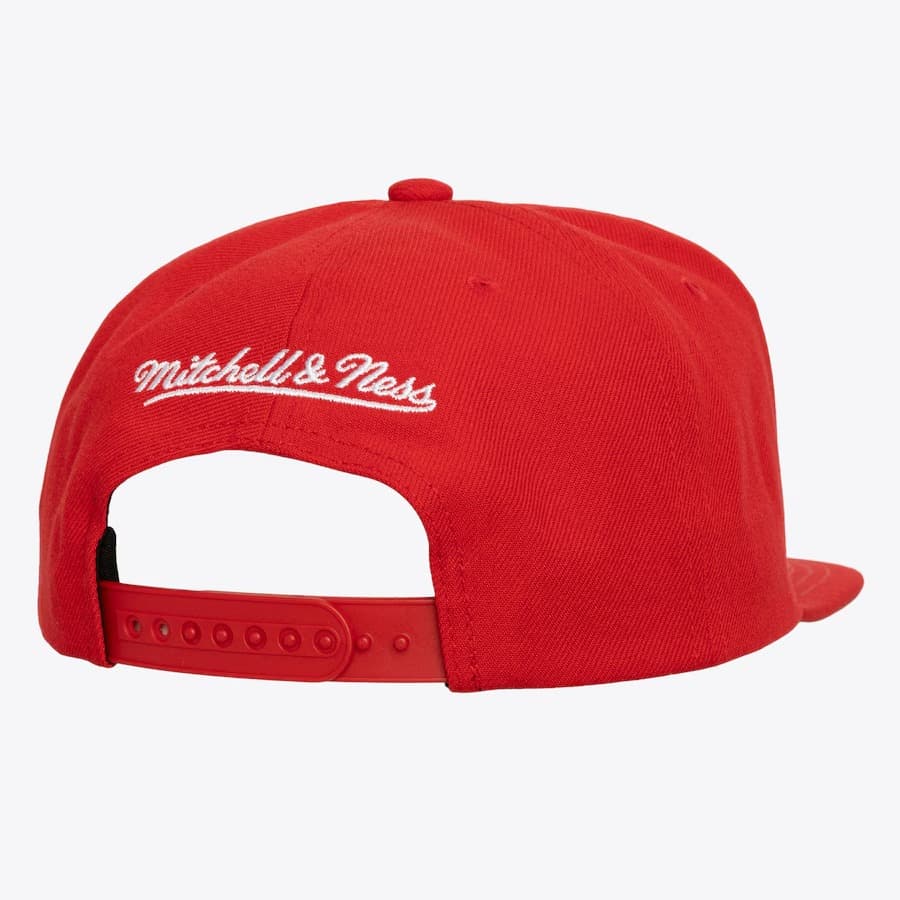 Бейсболка Mitchell & Ness Red Denver Nuggets Hardwood Classics XL Logo Snapback Hat