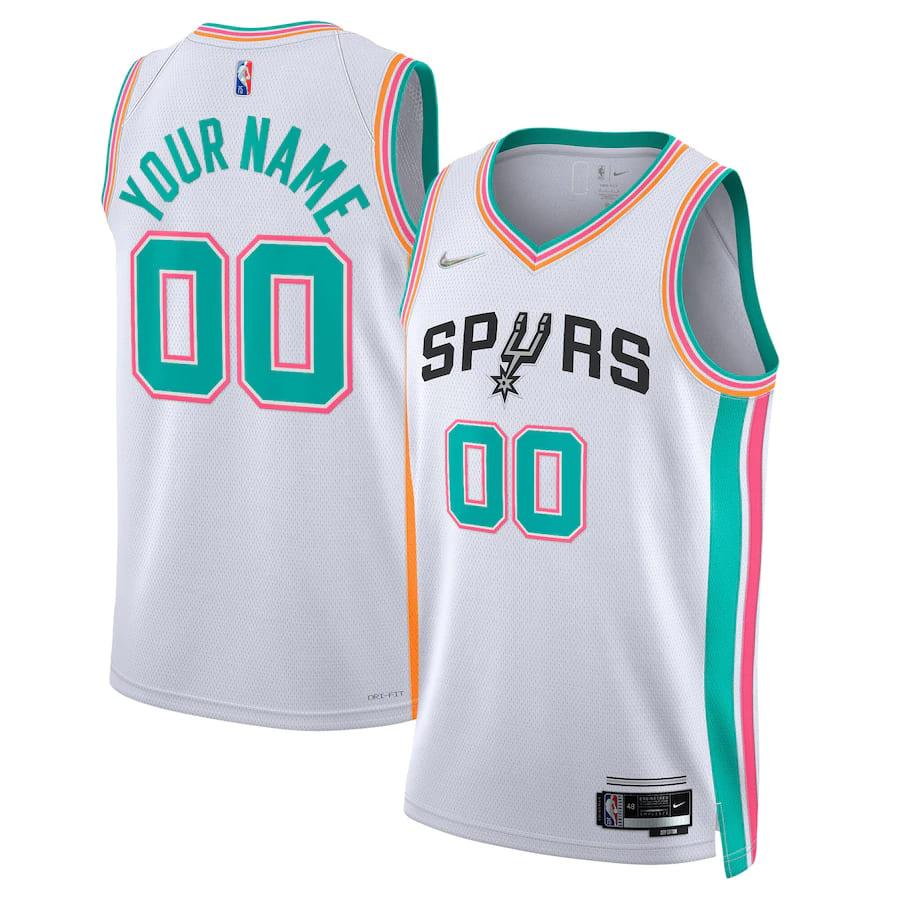 Баскетбольная джерси 2021-22 San Antonio Spurs Nike City Edition Swingman Jersey – Custom