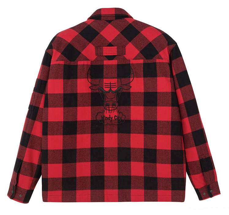 Рубашка 2020 Chicago Bulls Cotton Check Shirt