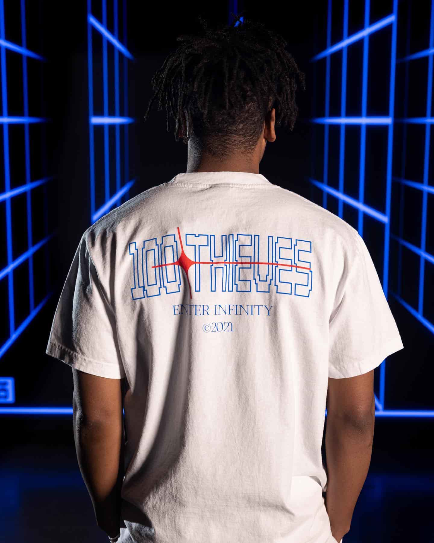 Футболка 100 Thieves Enter Infinity T-shirt White