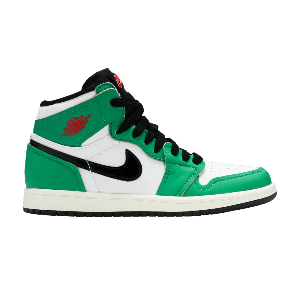 Krossovki-Air-Jordan-1-Retro-High-OG-PS-Lucky-Green