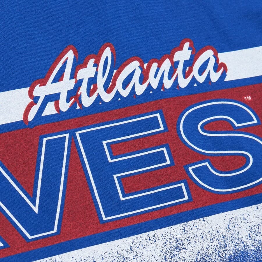 Футболка Mitchell & Ness Royal Atlanta Braves Oversized Vintage T-Shirt