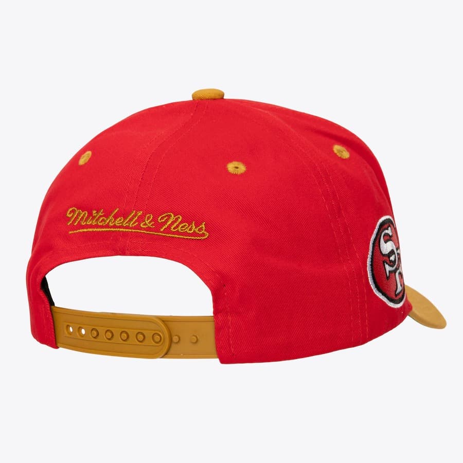 Бейсболка Mitchell & Ness Scarlet San Francisco 49ers Block Sweep Pro Adjustable Hat