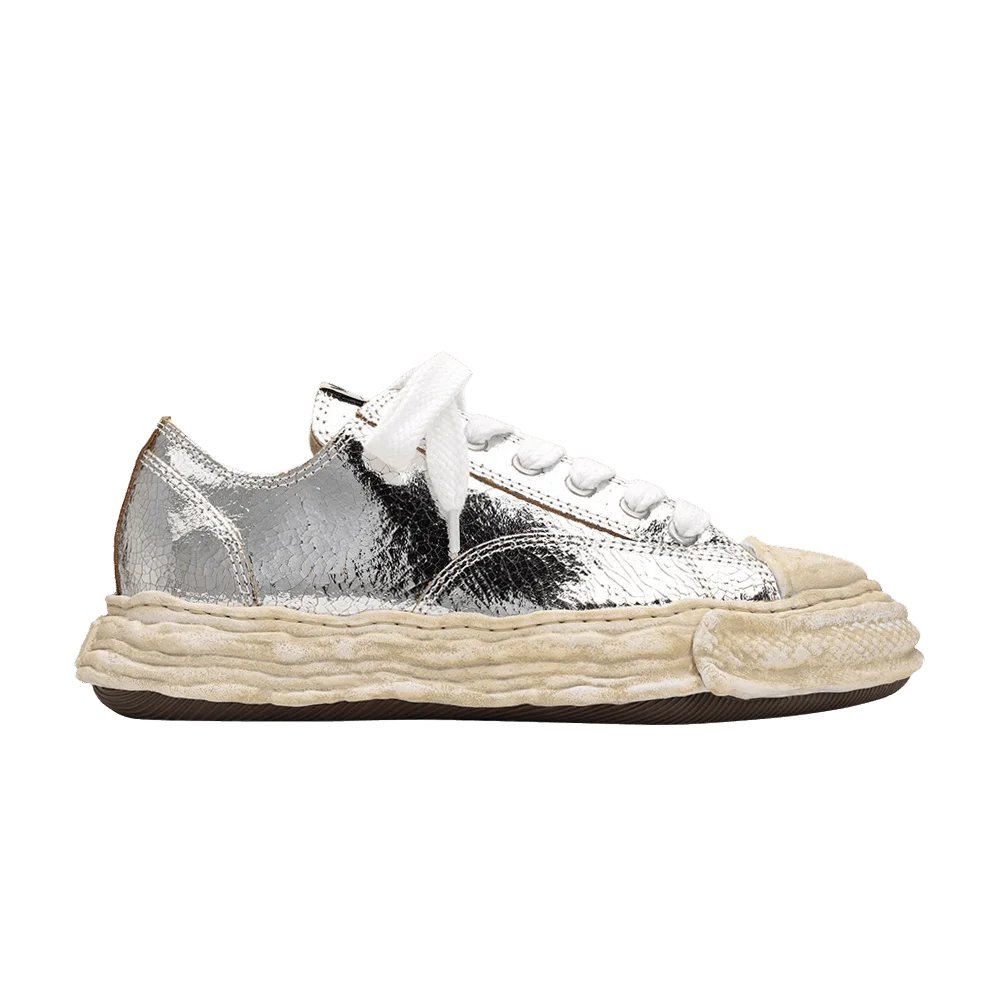 Krossovki-Maison-Mihara-Yasuhiro-Peterson-Low-Cracking-Leather-Silver