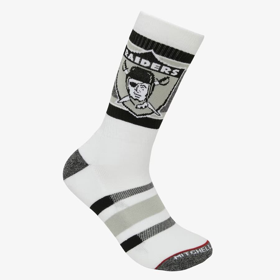Спортивные носки Mitchell & Ness Oakland Raiders Interception Crew Socks