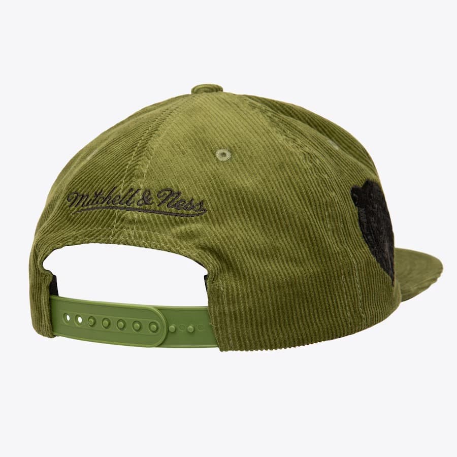 Mitchell-Ness-Olive-Boston-Celtics-Corduroy-Snapback-Hat-1