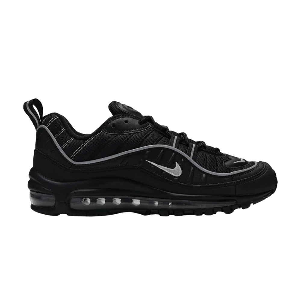 Krossovki-Nike-Air-Max-98-GS-Black-Metallic-Silver