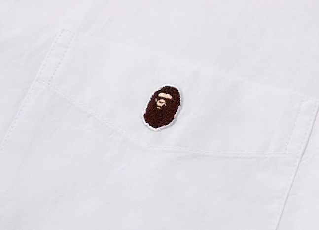 Рубашка BAPE One Point SS Shirt White