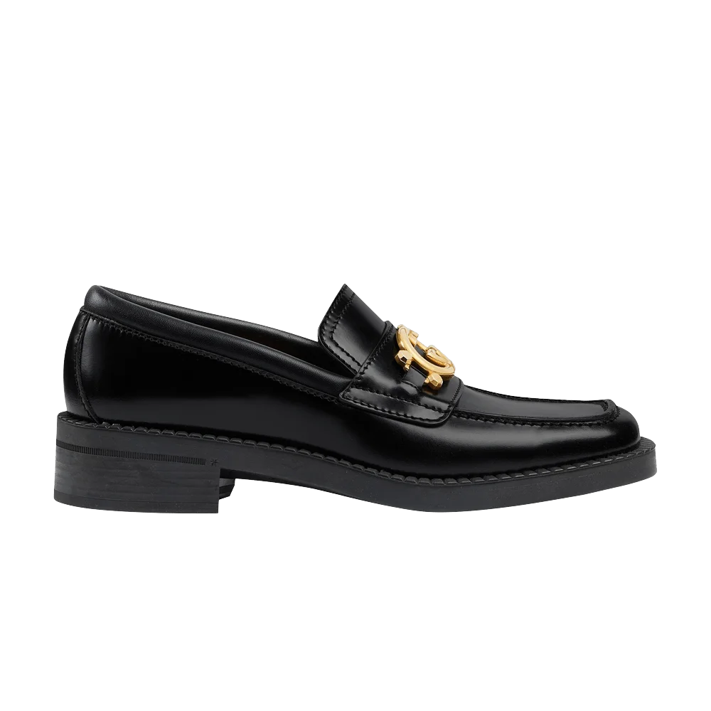 Кроссовки Gucci Wmns Loafer 'Interlocking G - Black'