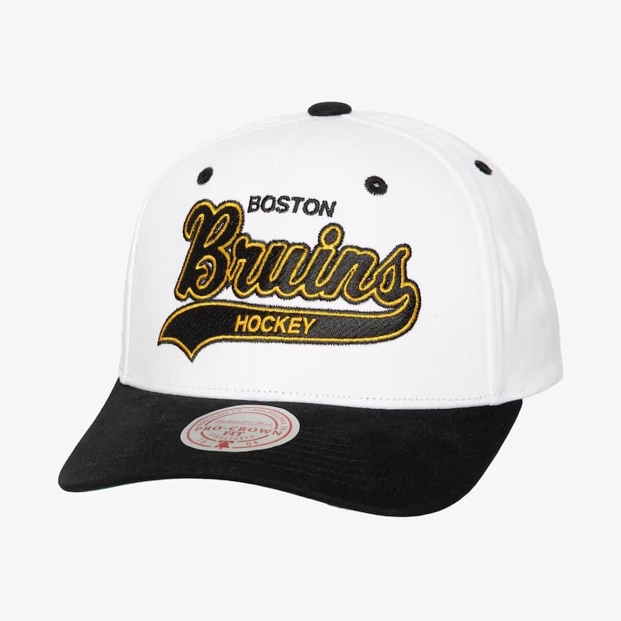 Mitchell-Ness-White-Boston-Bruins-Tail-Sweep-Pro-Vintage-Snapback-Hat