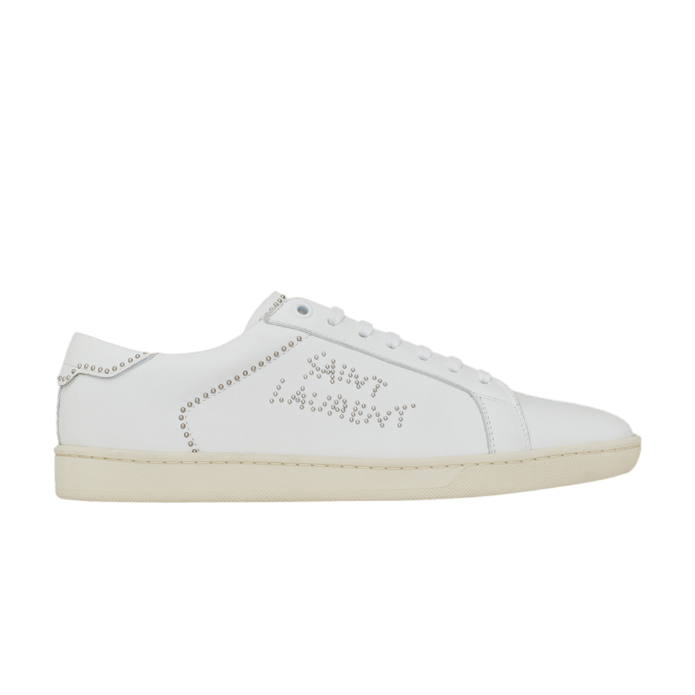 Кроссовки Saint Laurent Wmns SL-08 'Blanc Optique Studded'