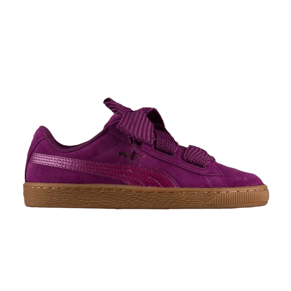Кроссовки Puma Suede Heart SNK Jr 'Dark Purple'