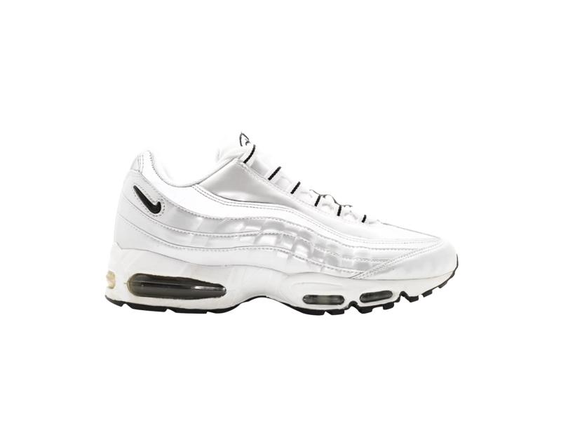 Кроссовки Nike Air Max 95 White Black Metallic Silver