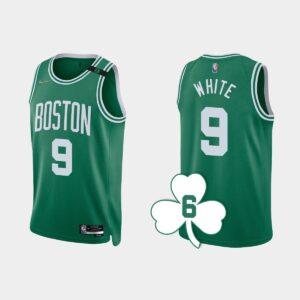 2022-23-Boston-Celtics-9-Derrick-White-Kelly-Green-Retired-Number-Jersey-300x300