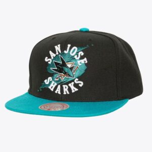 Mitchell-Ness-Black-San-Jose-Sharks-Circle-Splash-Snapback-Hat-300x300