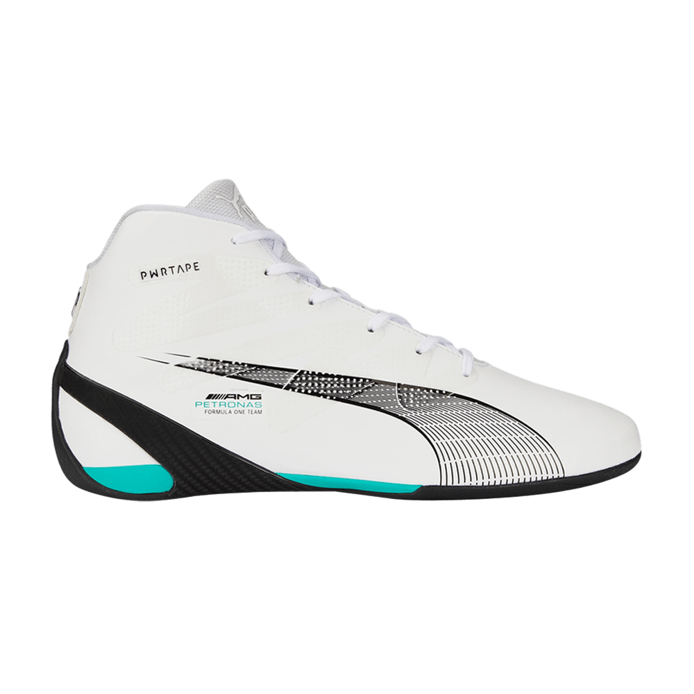 Кроссовки Mercedes-AMG Petronas F1 x Puma Carbon Cat Mid 'White Spectra Green'