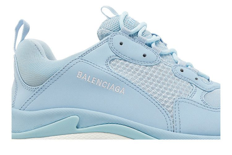 Кроссовки Balenciaga Triple S Sneaker 'Allover Logo - Light Blue'