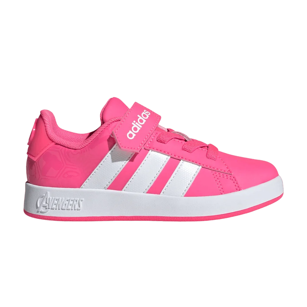Krossovki-Marvel-Avengers-x-adidas-Grand-Court-Little-Kid-Lucid-Pink-Cloud-White