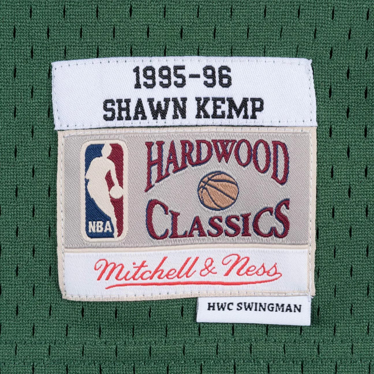 Баскетбольная джерси 1995-96 Seattle Supersonics Shawn Kemp #40 Swingman Hardwood Classics Green Jersey