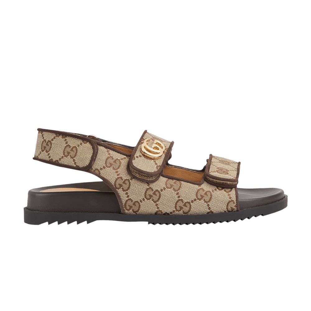 Сандалии Gucci Wmns Double G Sandal 'Beige Ebony'