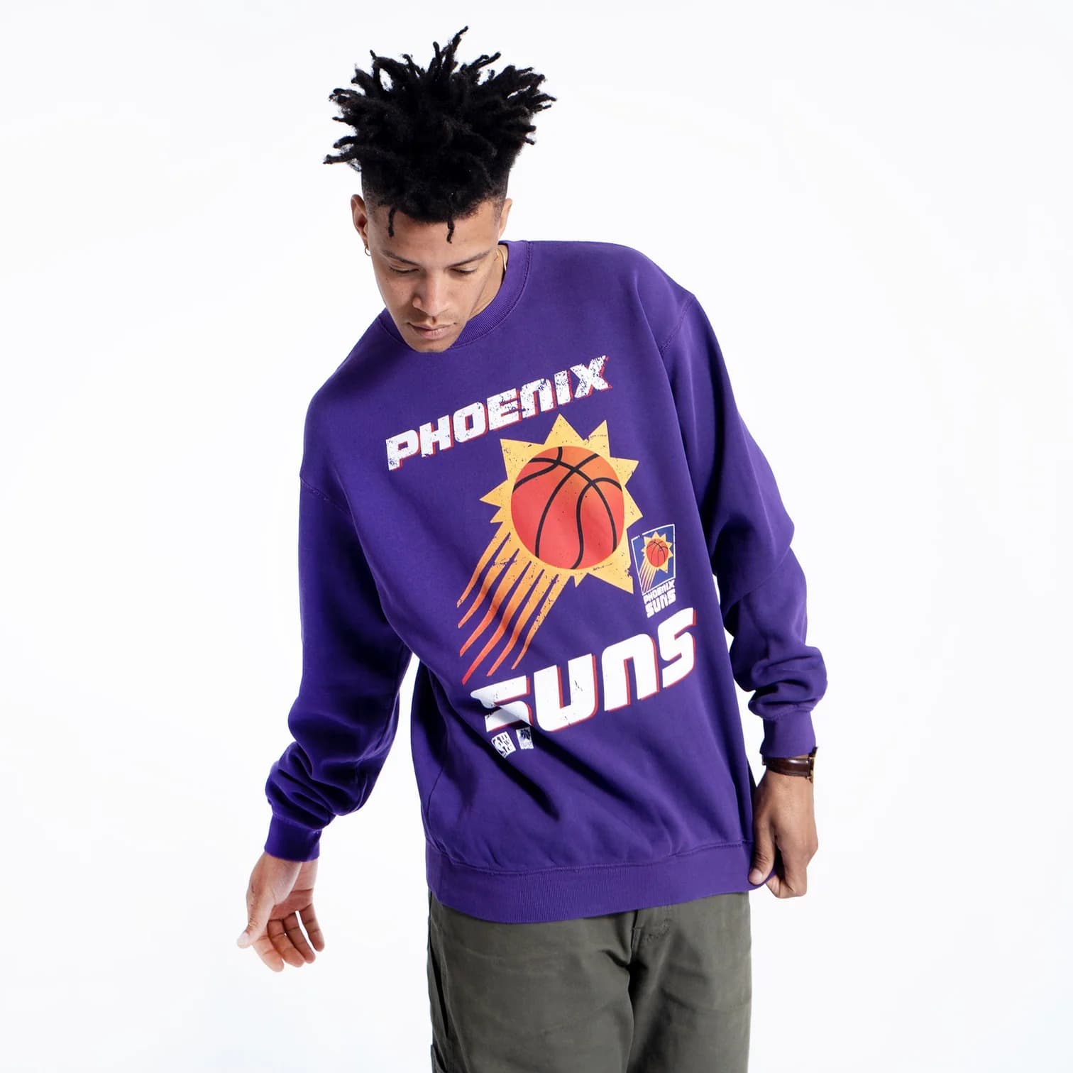 Футболка Mitchell & Ness Phoenix Suns Vintage Shooting NBA Crew Neck Jumper