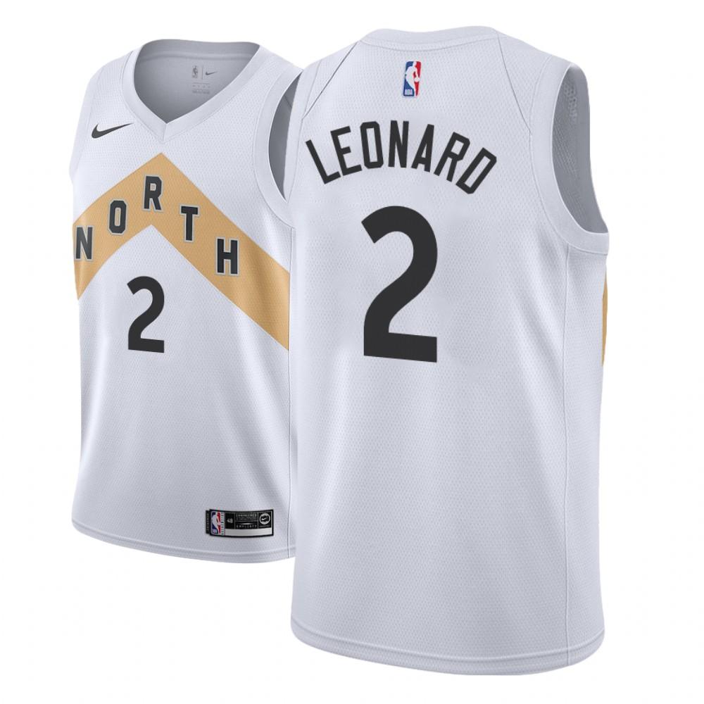 Баскетбольная джерси 2018-19 Kawhi Leonard Raptors #2 City White