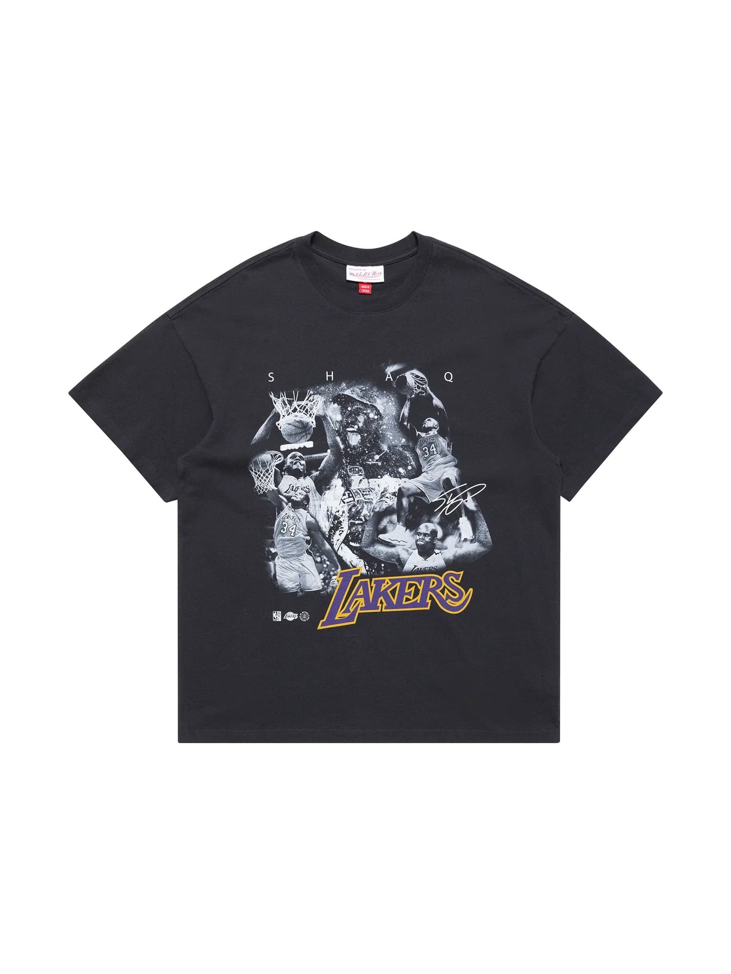 Футболка Mitchell & Ness Shaquille O’Neal Los Angeles Lakers Player Photo T-Shirt