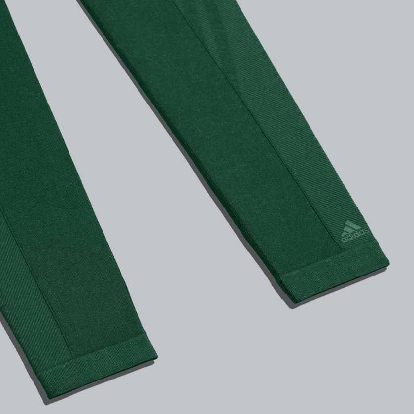 Тайтсы adidas Ivy Park Circular Knit 3-Stripes Tights Dark Green