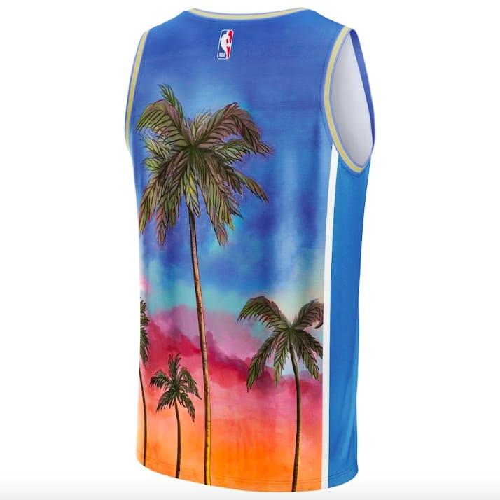 Баскетбольная джерси Miami Heat NBA & KidSuper Studios by Fanatics Hometown Blue Jersey