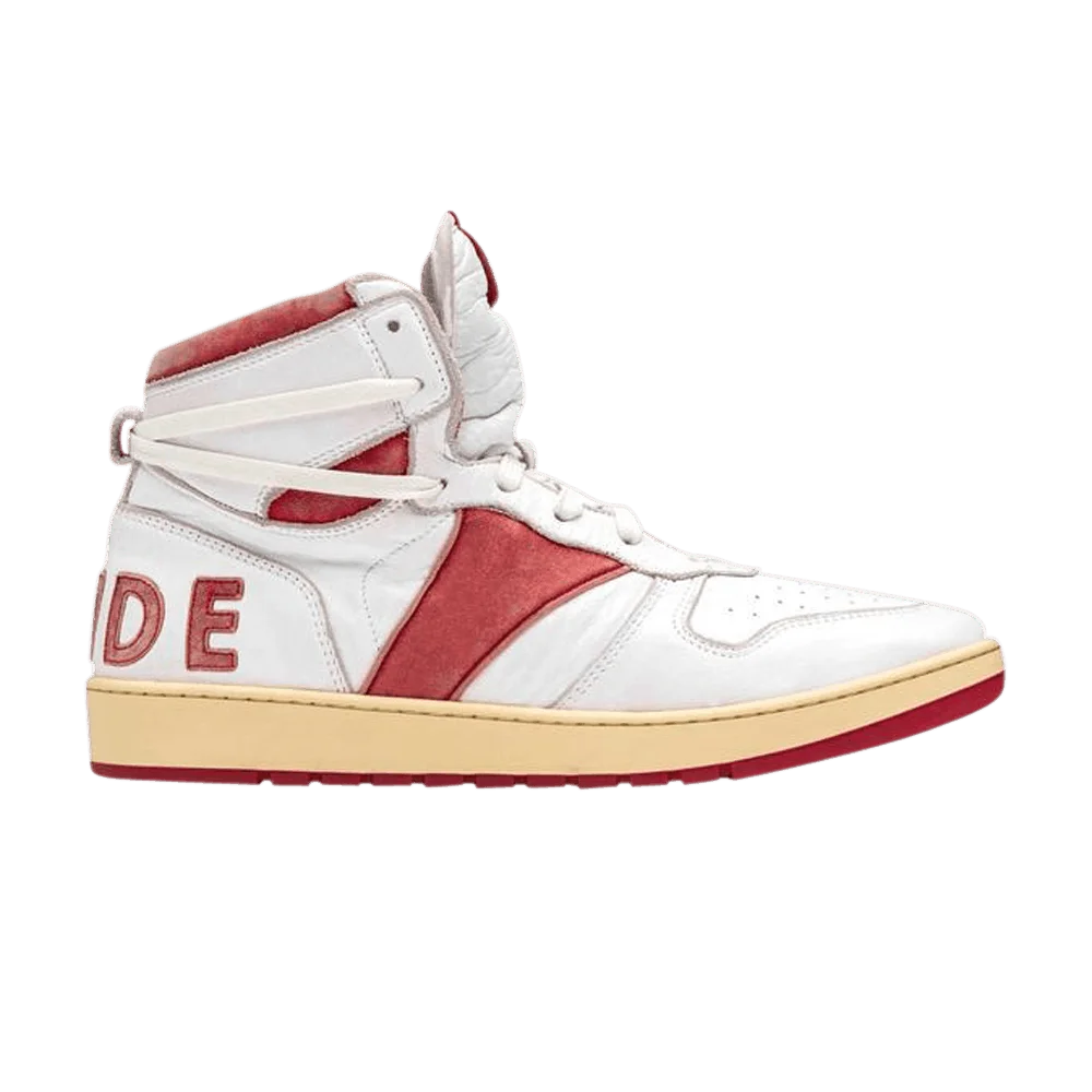 Krossovki-Rhude-Rhecess-High-White-Red