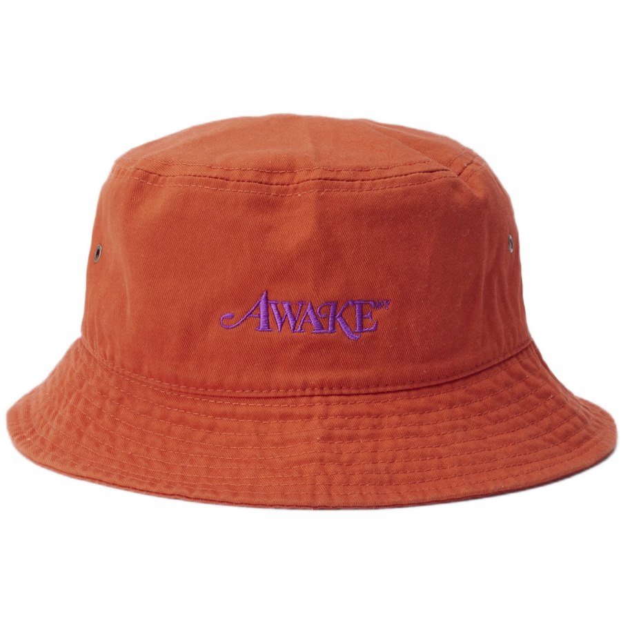 Awake-Classic-Logo-Bucket-Hat-Orange