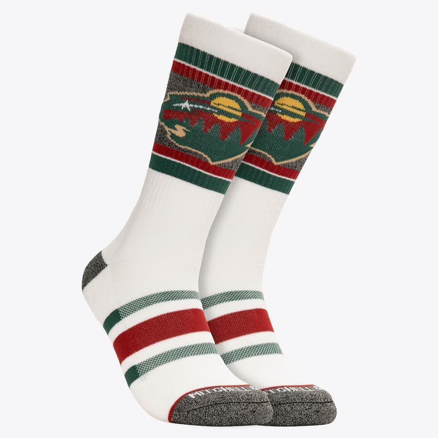 Спортивные носки Mitchell & Ness Minnesota Wild Power Play Crew Socks