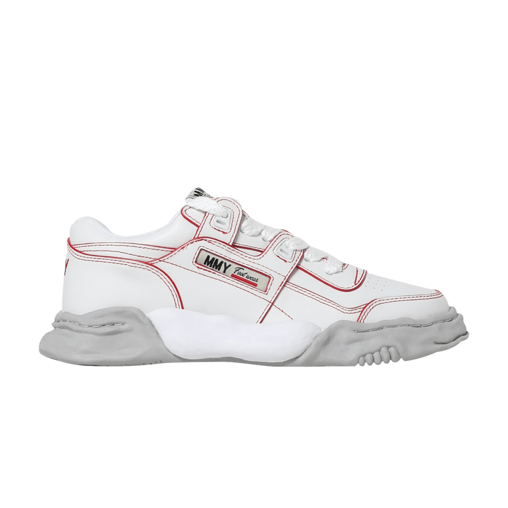 Кроссовки Maison Mihara Yasuhiro Parker OG Sole Leather Low 'White Red'