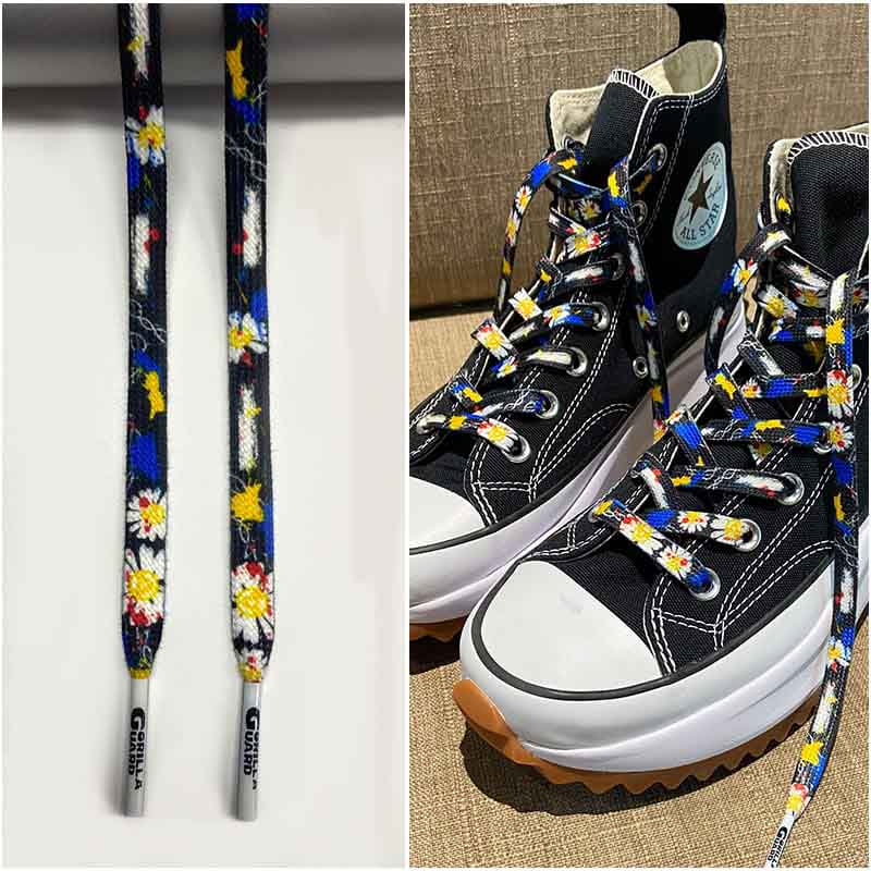 Шнурки Gorilla Guard Converse Run Star Hike Daisy Blue Laces