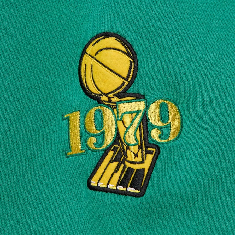 Худи Mitchell & Ness Green Seattle SuperSonics Team OG 3.0 Vintage Fleece Pullover Hoodie