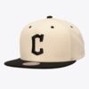 Mitchell-Ness-Cream-Black-Cleveland-Guardians-Logo-Snapback-Hat-100x100