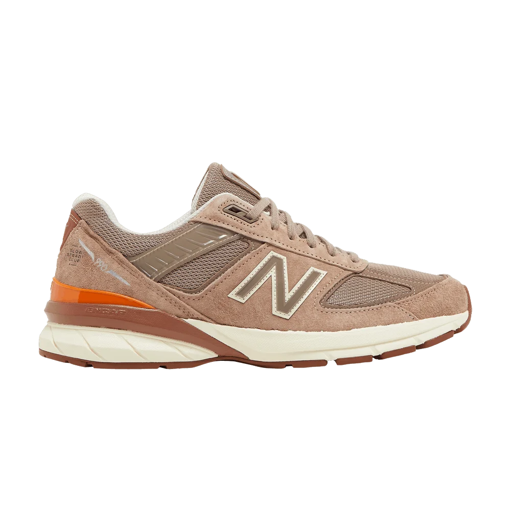 Krossovki-Slow-Steady-Club-x-New-Balance-990v5-Made-in-USA-Brown