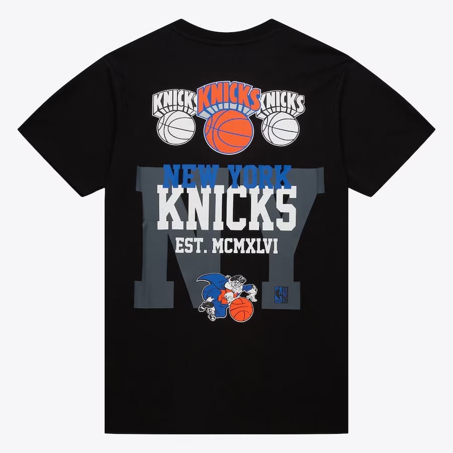Mitchell-Ness-Black-New-York-Knicks-Hardwood-Classics-Home-Team-T-Shirt-1