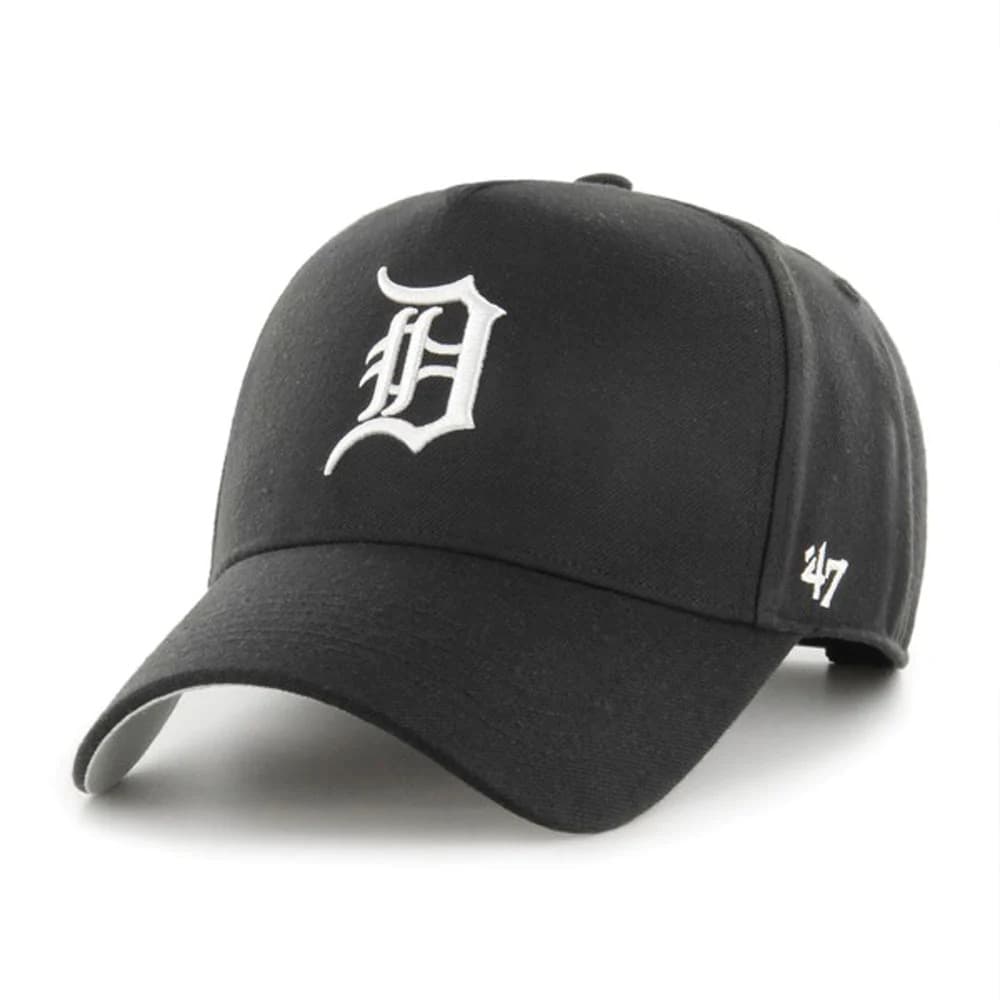 Бейсболка 47 Brand Detroit Tigers Black & White 47 MVP DT MLB Snapback Hat