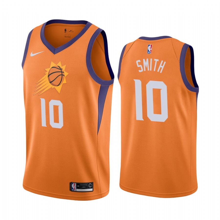 Баскетбольная джерси 2020-21 Phoenix Suns #10 Jalen Smith Statement Edition Orange Swingman Jersey