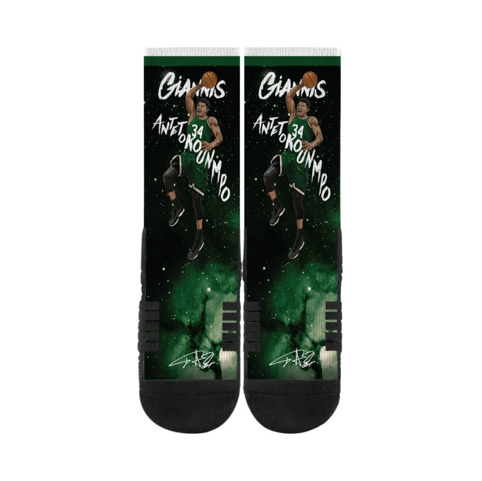 Спортивные носки Strideline Giannis Antetokounmpo Milwaukee Bucks Premium Full Sub Socks