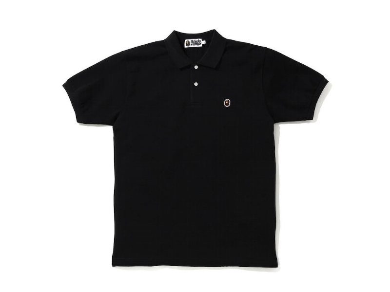 Поло BAPE Ape Head One Point Polo Black