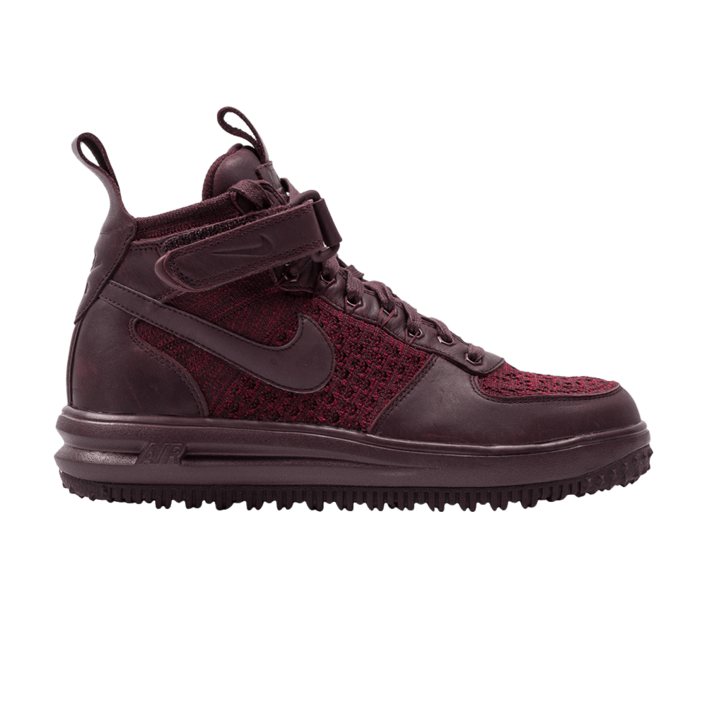 Кроссовки Nike Wmns Lunar Force 1 Flyknit Workboot 'Deep Burgundy'