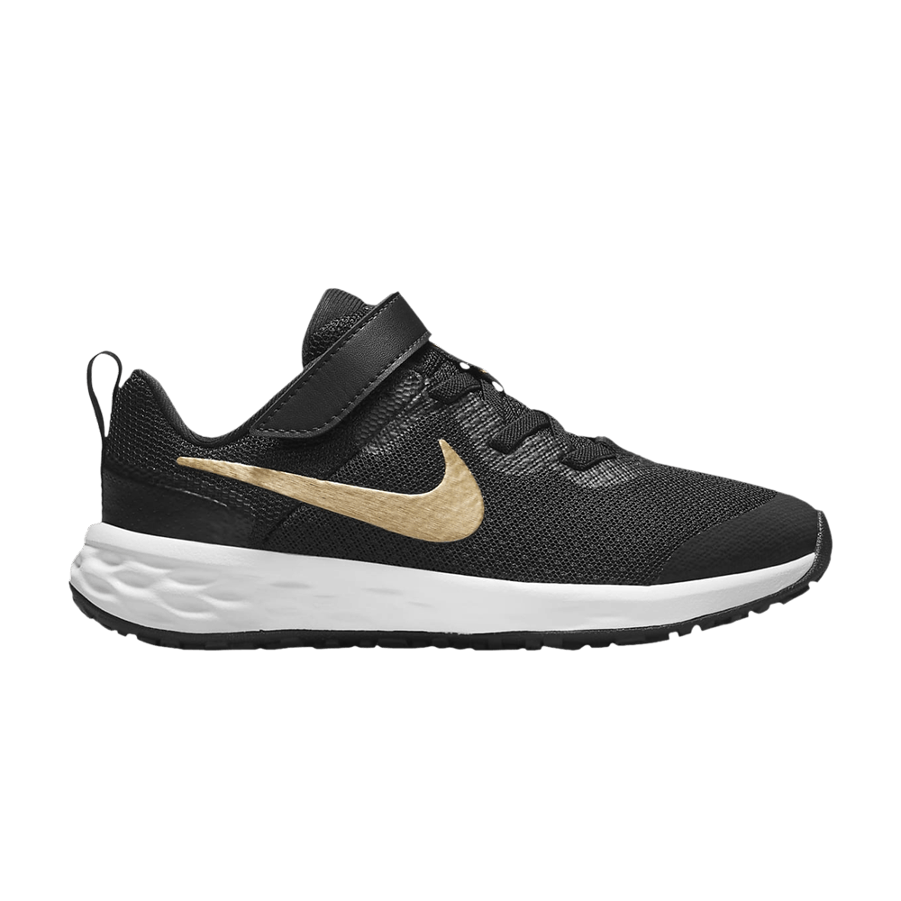 Кроссовки Nike Revolution 6 PS 'Black Metallic Gold'