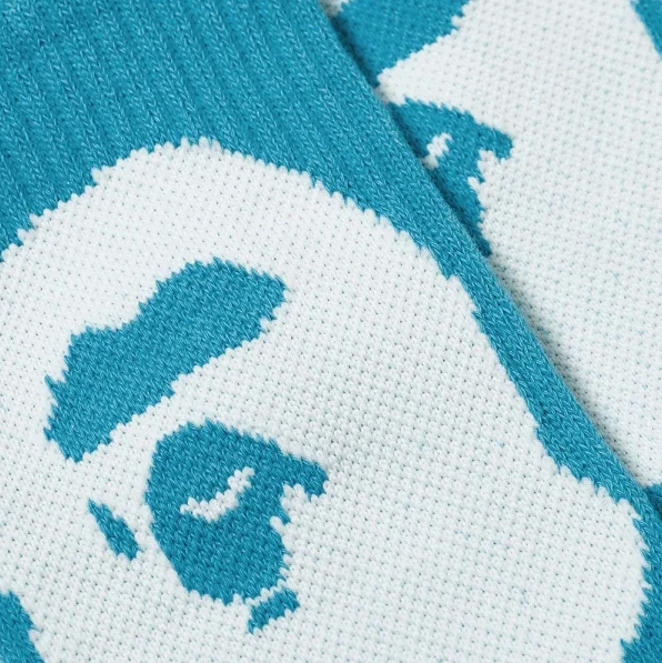 Спортивные носки BAPE Big Ape Head Socks Blue